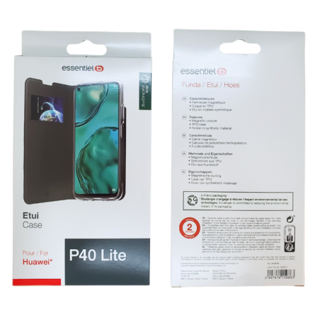 Etui ESSENTIELB pour Huawei P40 Lite Noir | Smarty Paris 18e